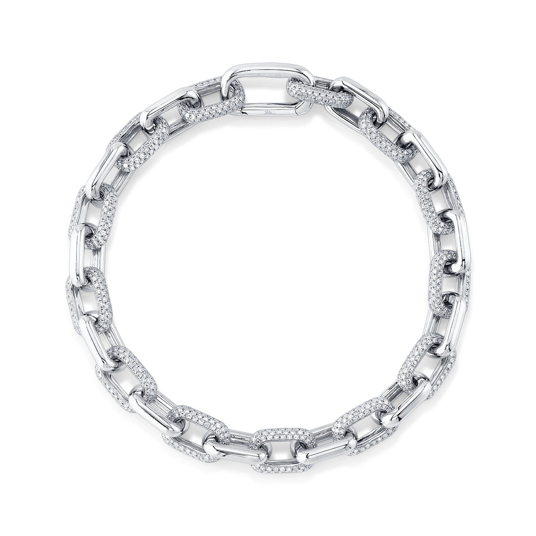 3-67ct-diamond-pave-paper-clip-link-bracelet