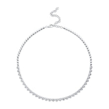 3.51CT DIAMOND HEART TENNIS NECKLACE