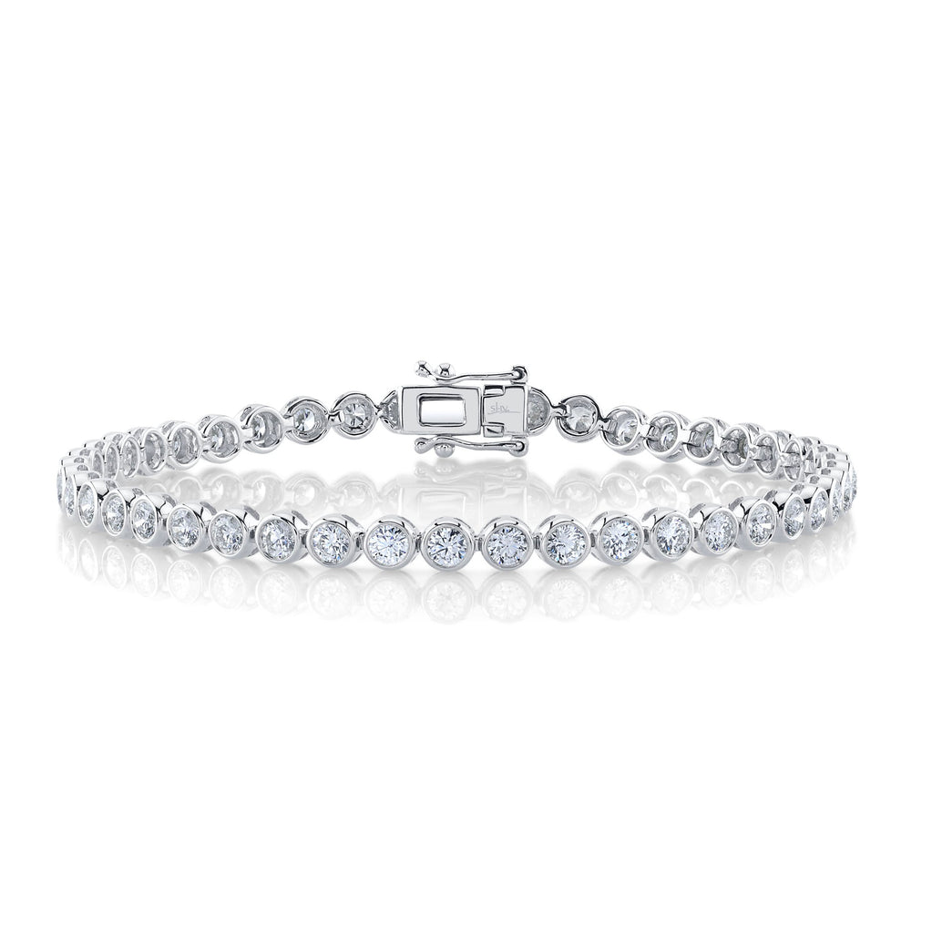 3.53CT DIAMOND BEZEL TENNIS BRACELET