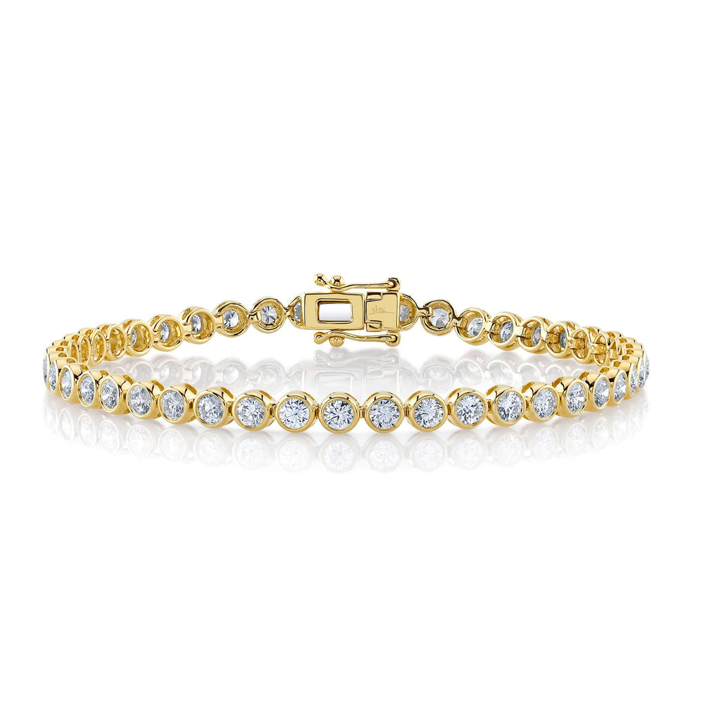 3.53CT DIAMOND BEZEL TENNIS BRACELET