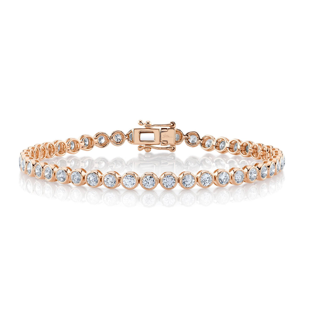 3.53CT DIAMOND BEZEL TENNIS BRACELET