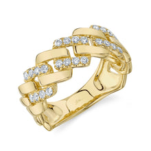 0.45CT DIAMOND LINK MEN'S RING