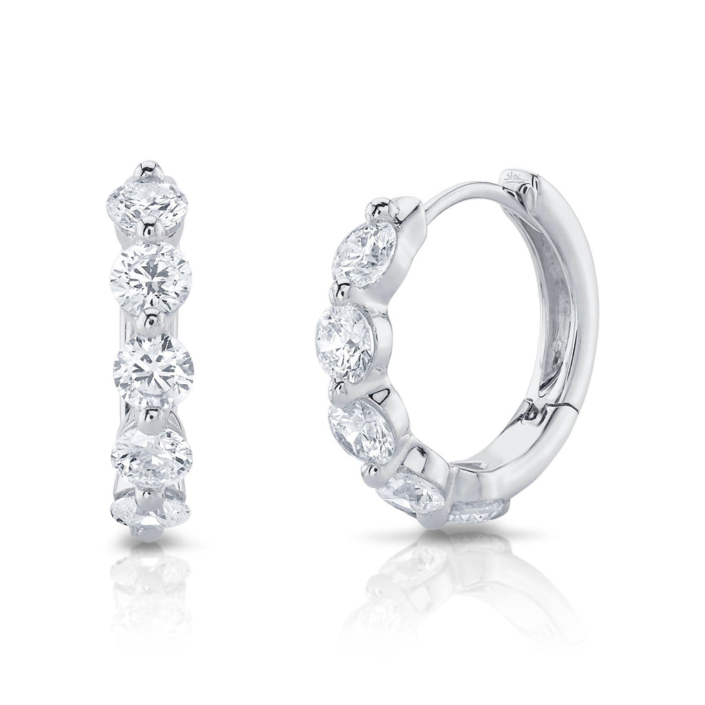 0.92CT DIAMOND HUGGIE EARRING