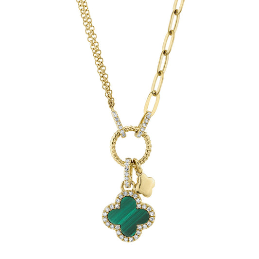 0-12ct-diamond-0-54ct-malachite-clover-paper-clip-link-necklace-1