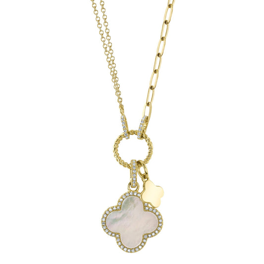 0-17ct-diamond-1-36ct-mother-of-pearl-clover-paper-clip-link-necklace