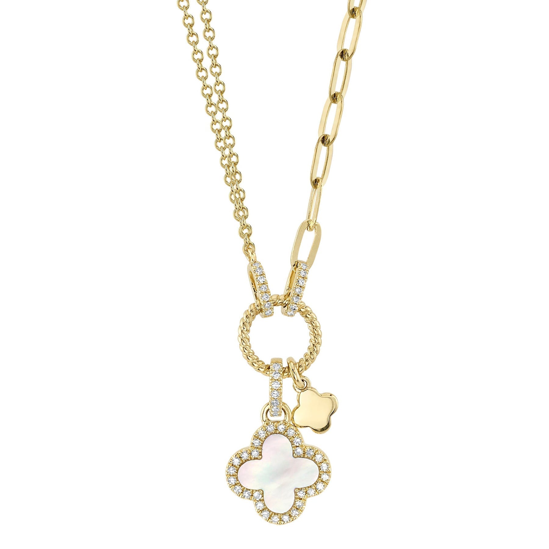 0-12ct-diamond-0-54ct-mother-of-pearl-clover-paper-clip-link-necklace
