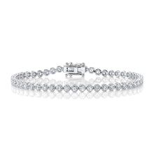 3.03CT DIAMOND CROWN SETTING TENNIS BRACELET