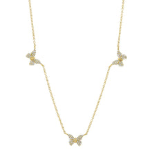 Shy Creation 0.23Ct Diamond Butterfly Necklace SC55024047