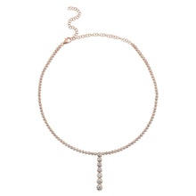 4.39CT DIAMOND BEZEL LARIAT NECKLACE
