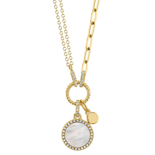 0-13ct-diamond-0-57ct-mother-of-pearl-circle-paper-clip-link-necklace
