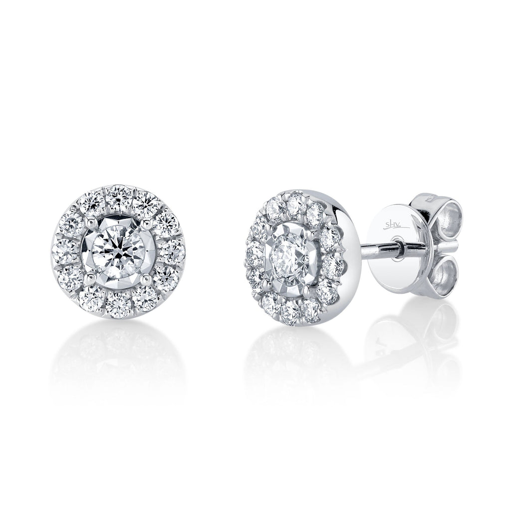 0.43CT DIAMOND STUD EARRING