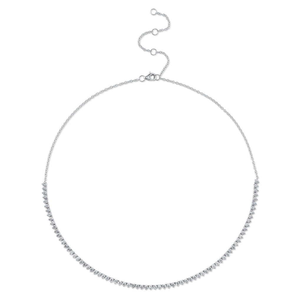 3.28CT DIAMOND TENNIS NECKLACE
