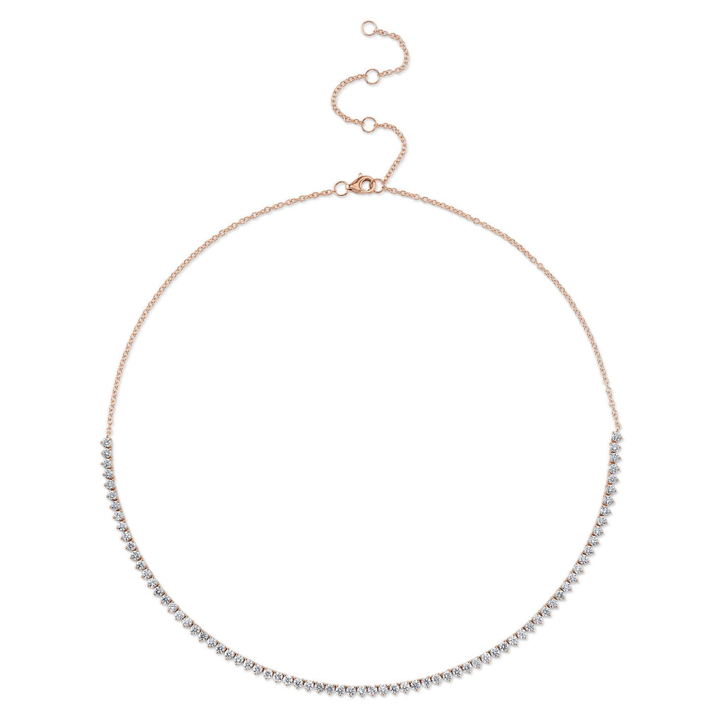3.28CT DIAMOND TENNIS NECKLACE