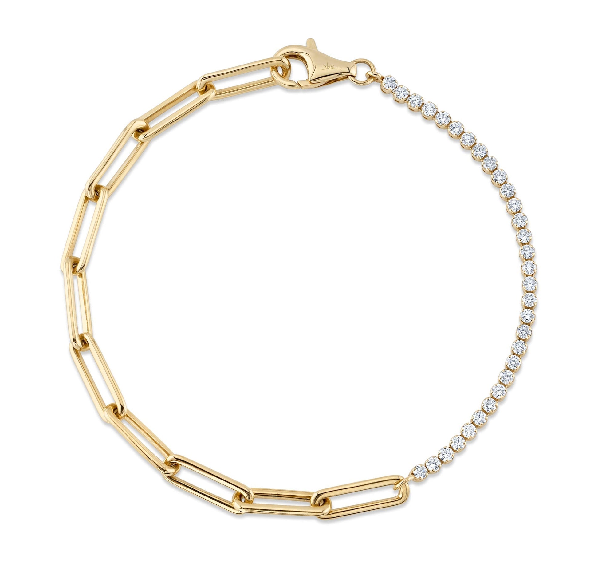0-66ct-diamond-paper-clip-link-bracelet SC55024348