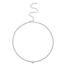 2.89CT DIAMOND BEZEL TENNIS NECKLACE
