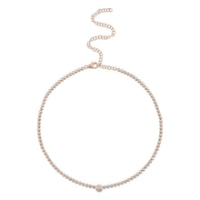 2.89CT DIAMOND BEZEL TENNIS NECKLACE