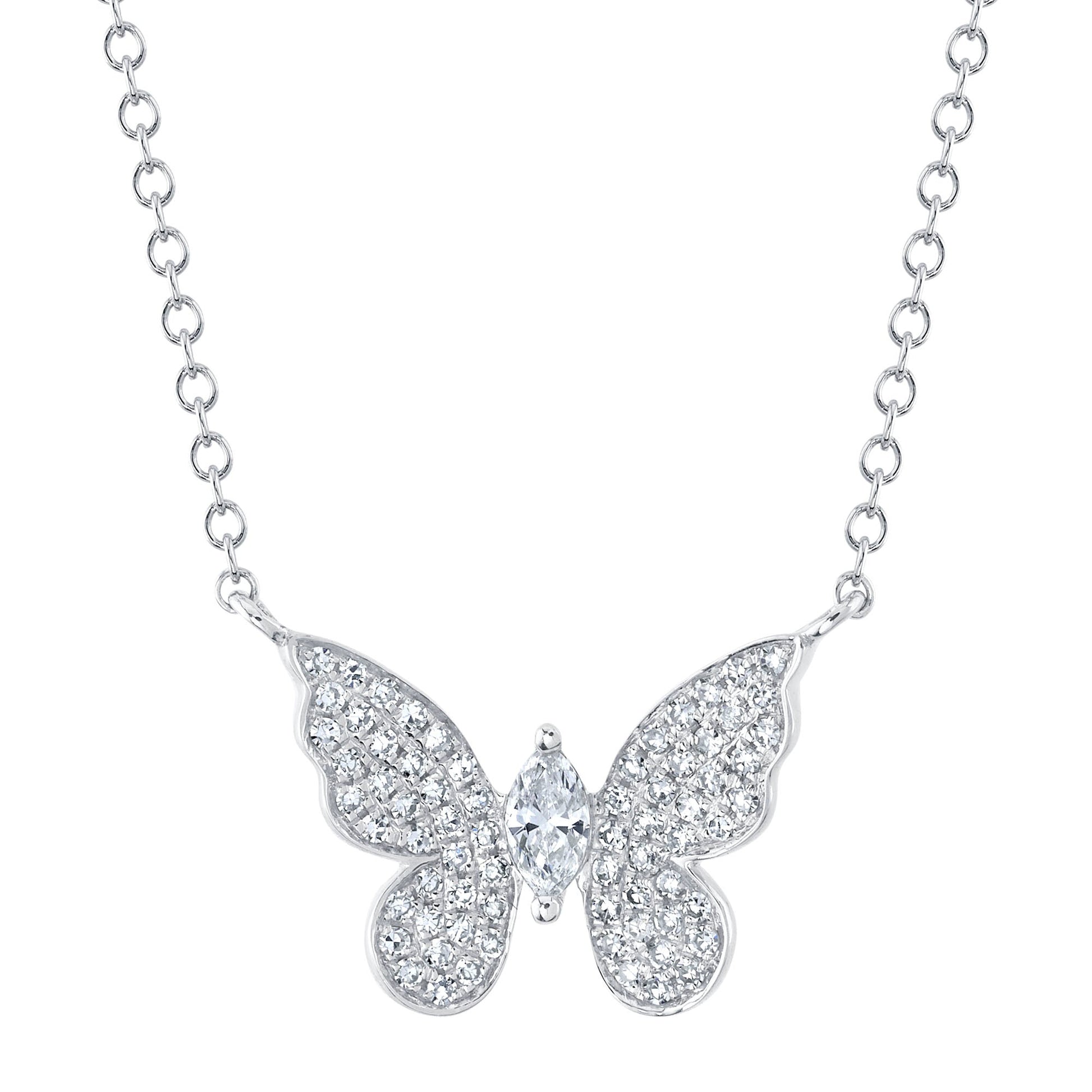 shy-creation-0-23ct-diamond-marquise-butterfly-necklace-sc55024532