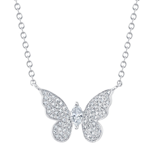 shy-creation-0-23ct-diamond-marquise-butterfly-necklace-sc55024532