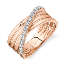 0.42CT DIAMOND BRIDGE RING