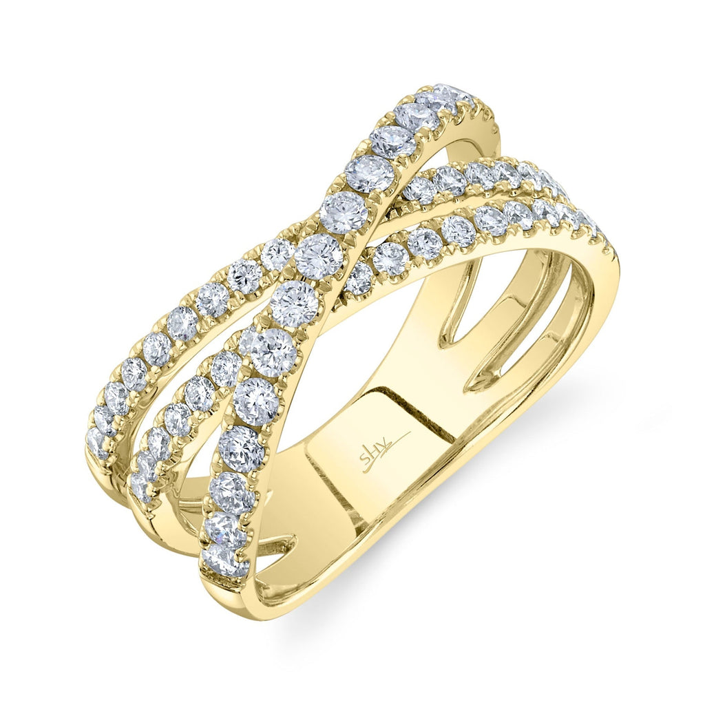 0.79CT DIAMOND BRIDGE RING