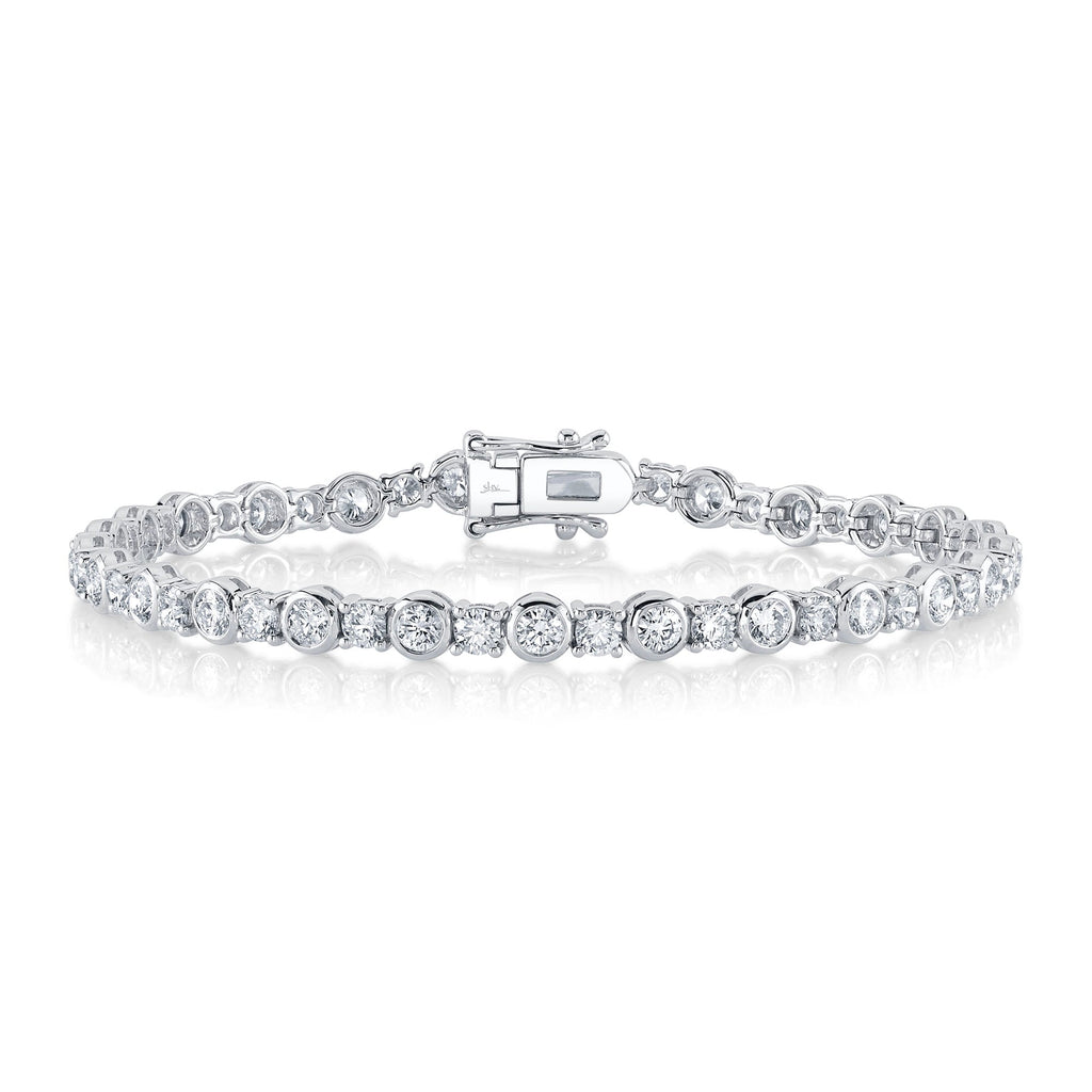 4.65CT DIAMOND BEZEL TENNIS BRACELET