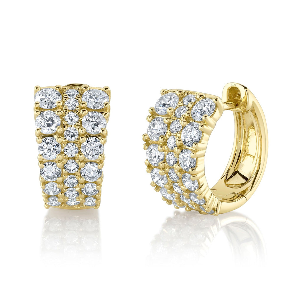 1.13CT DIAMOND HUGGIE EARRING