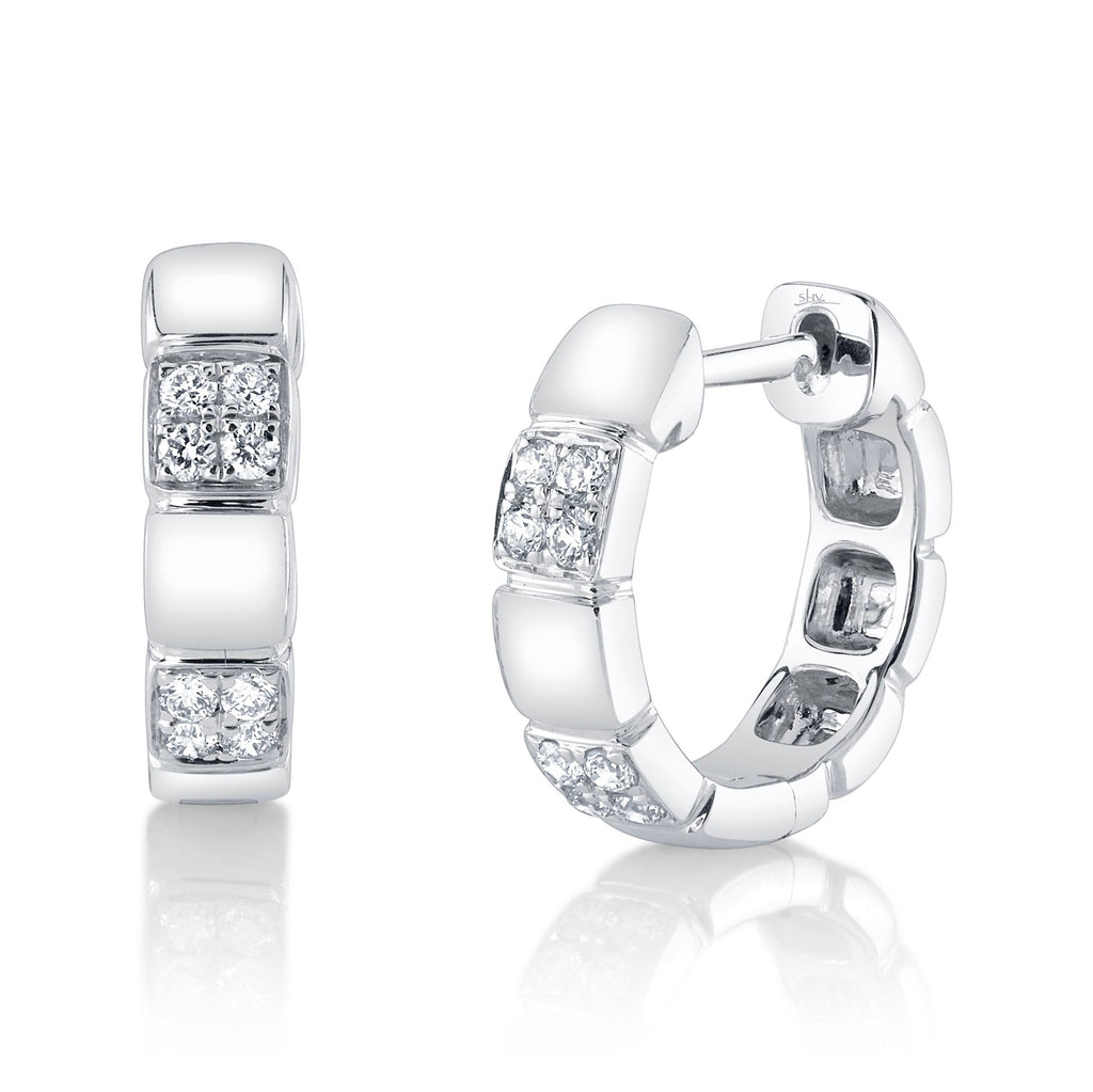 Shy Creation 0.18Ct Diamond Huggie Earring SC55025119