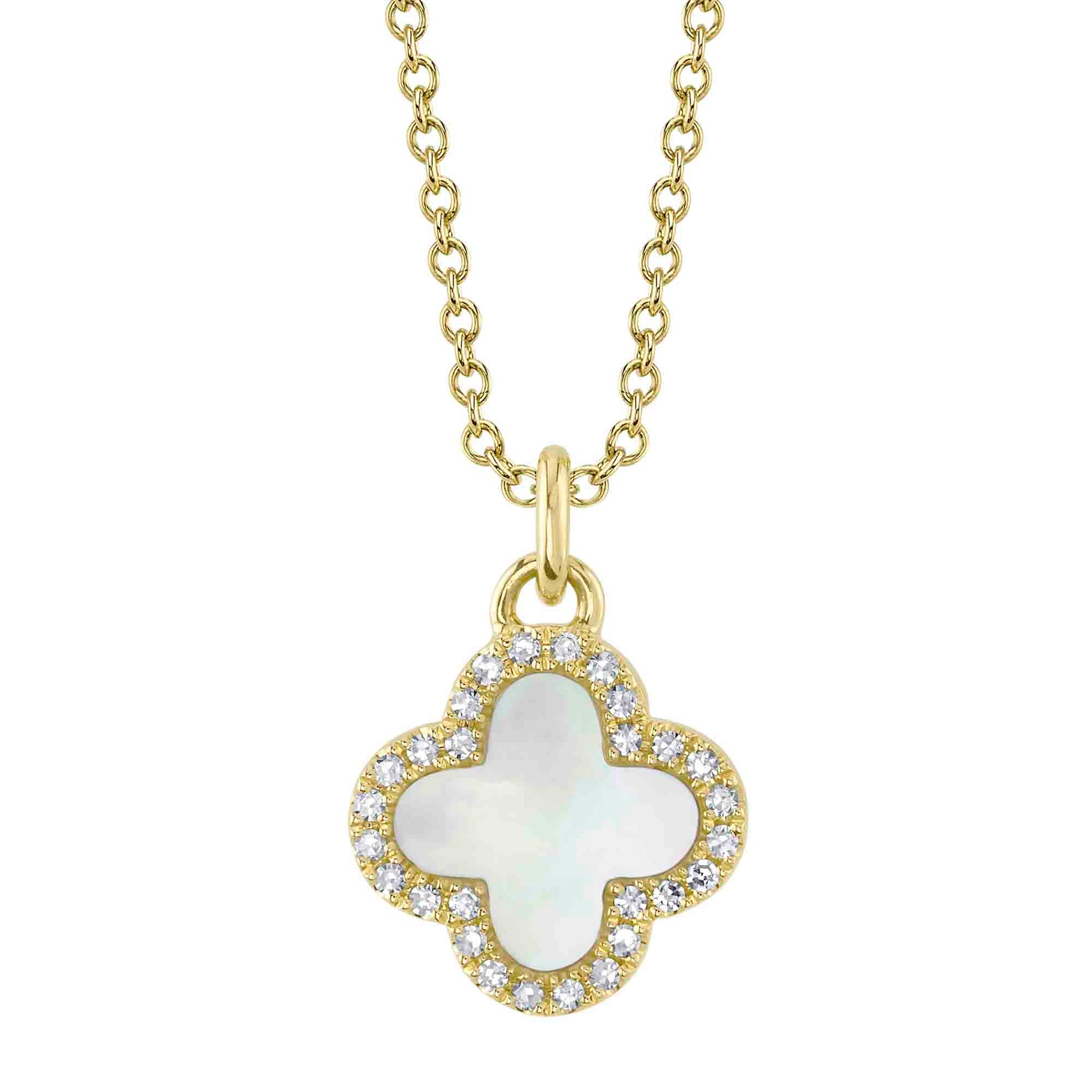 shy-creation-0-08ct-diamond-0-41ct-mother-of-pearl-clover-necklace-sc55025140