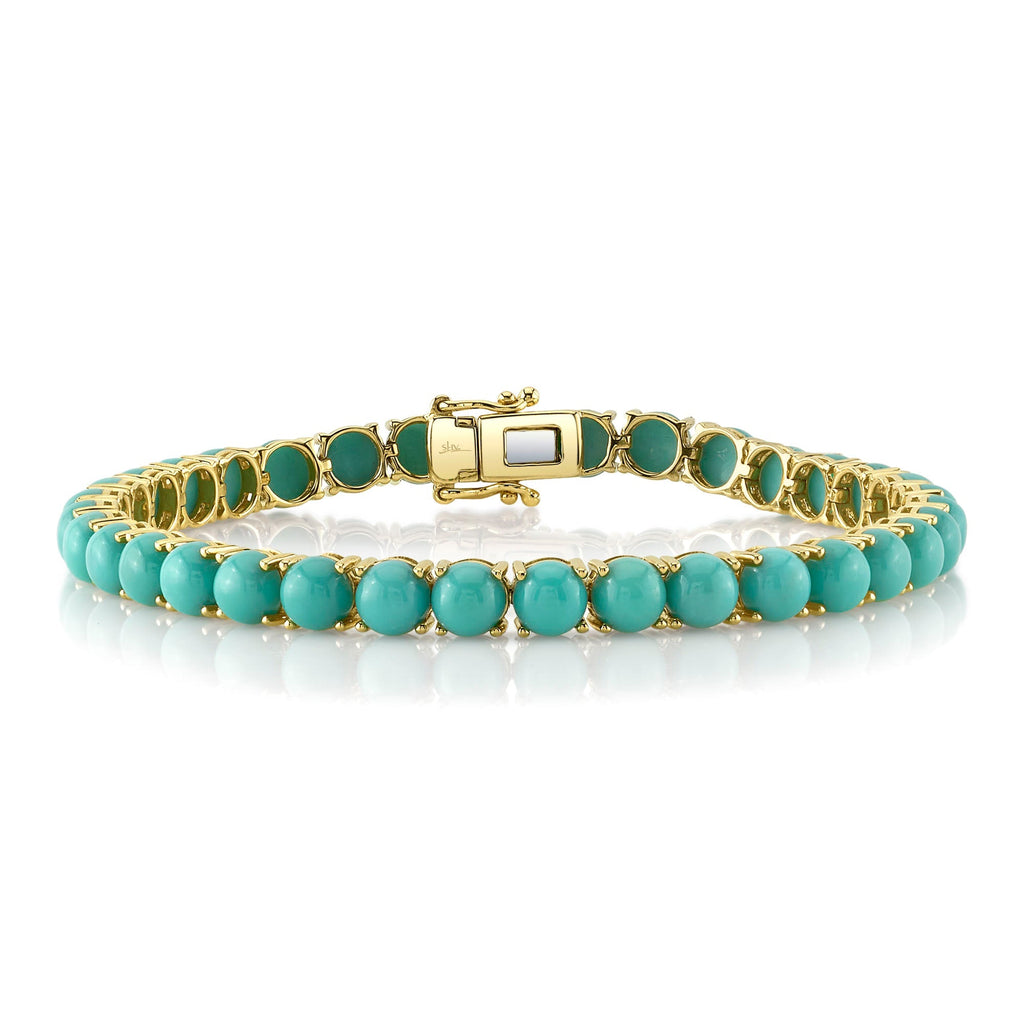 20.71CT COMPOSITE TURQUOISE TENNIS BRACELET
