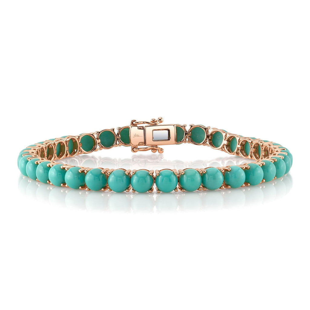 20.71CT COMPOSITE TURQUOISE TENNIS BRACELET