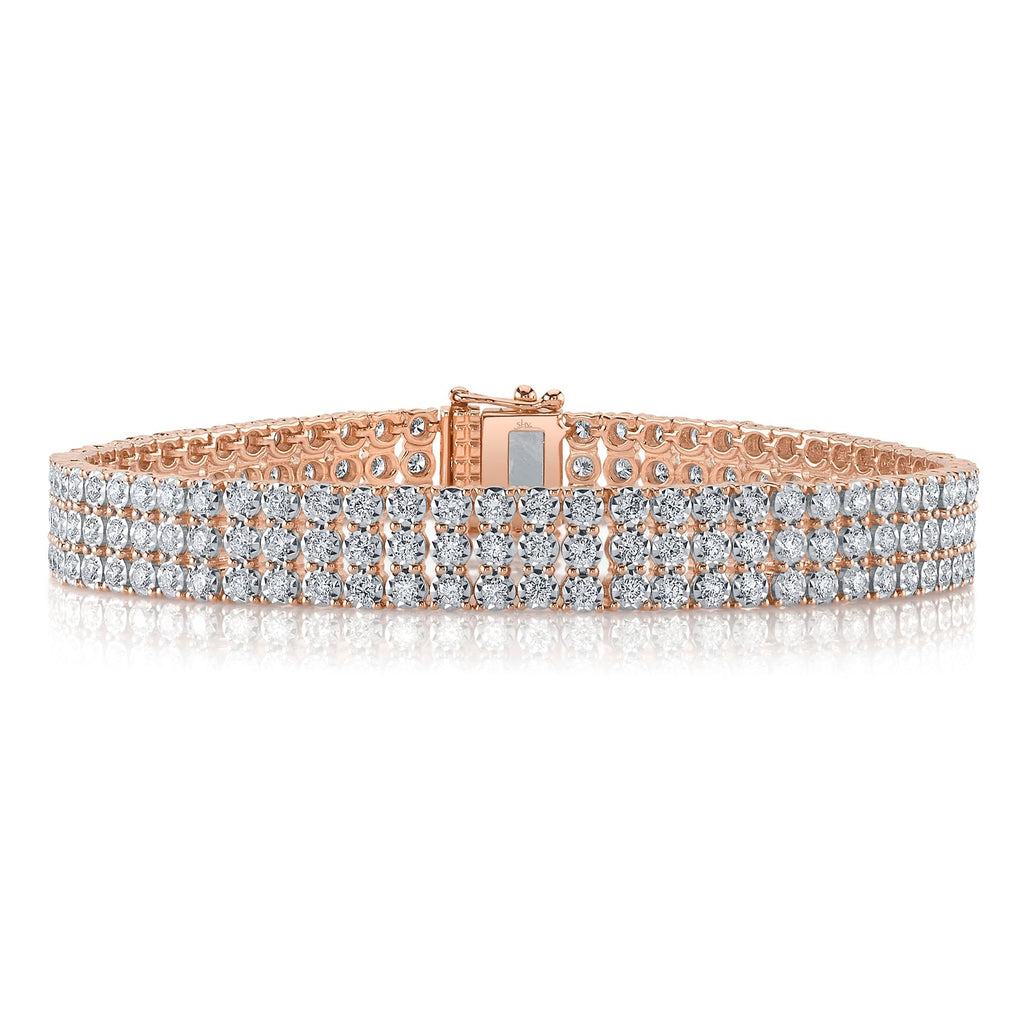 3.70CT DIAMOND TENNIS BRACELET