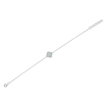 Shy Creation 0.07Ct Diamond & 0.40Ct Mother Of Pearl Clover Bracelet SC55025371