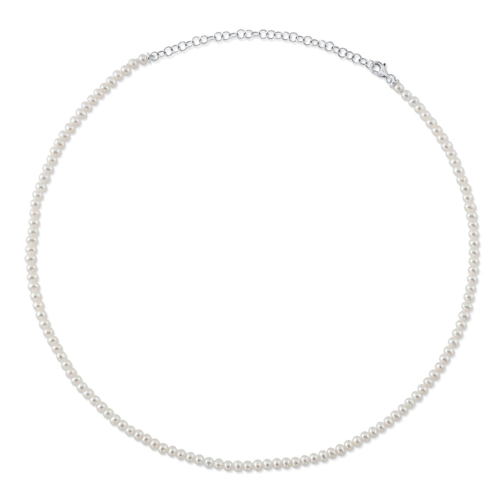 CULTURED PEARL TENNIS NECKLACE
