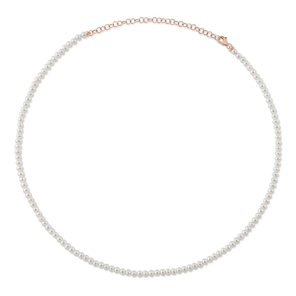 CULTURED PEARL TENNIS NECKLACE