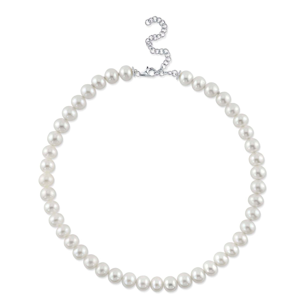 CULTURED PEARL TENNIS NECKLACE