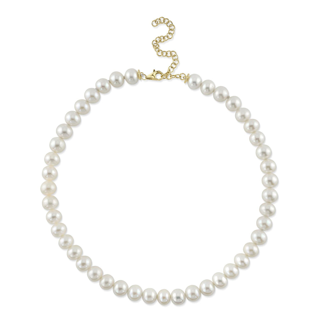 CULTURED PEARL TENNIS NECKLACE