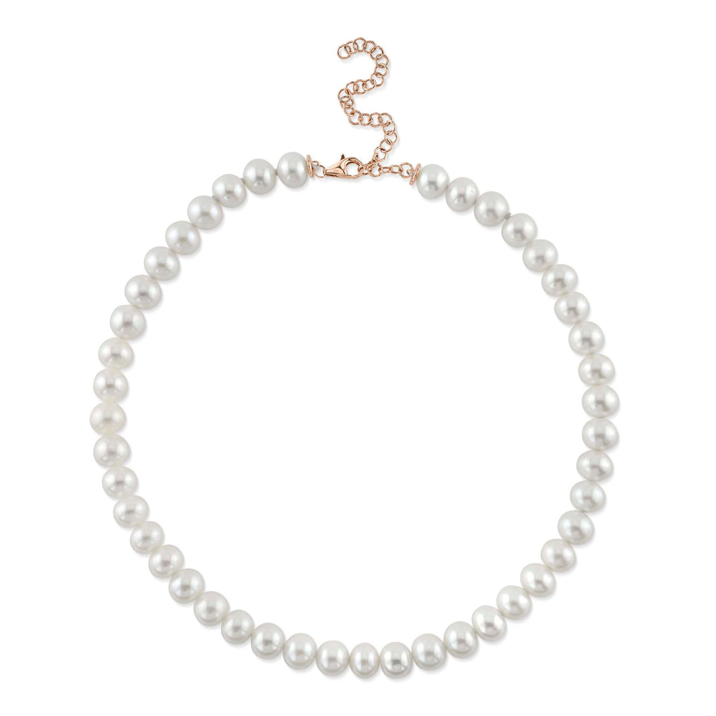 CULTURED PEARL TENNIS NECKLACE