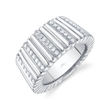 0.43CT DIAMOND RIBBED RING