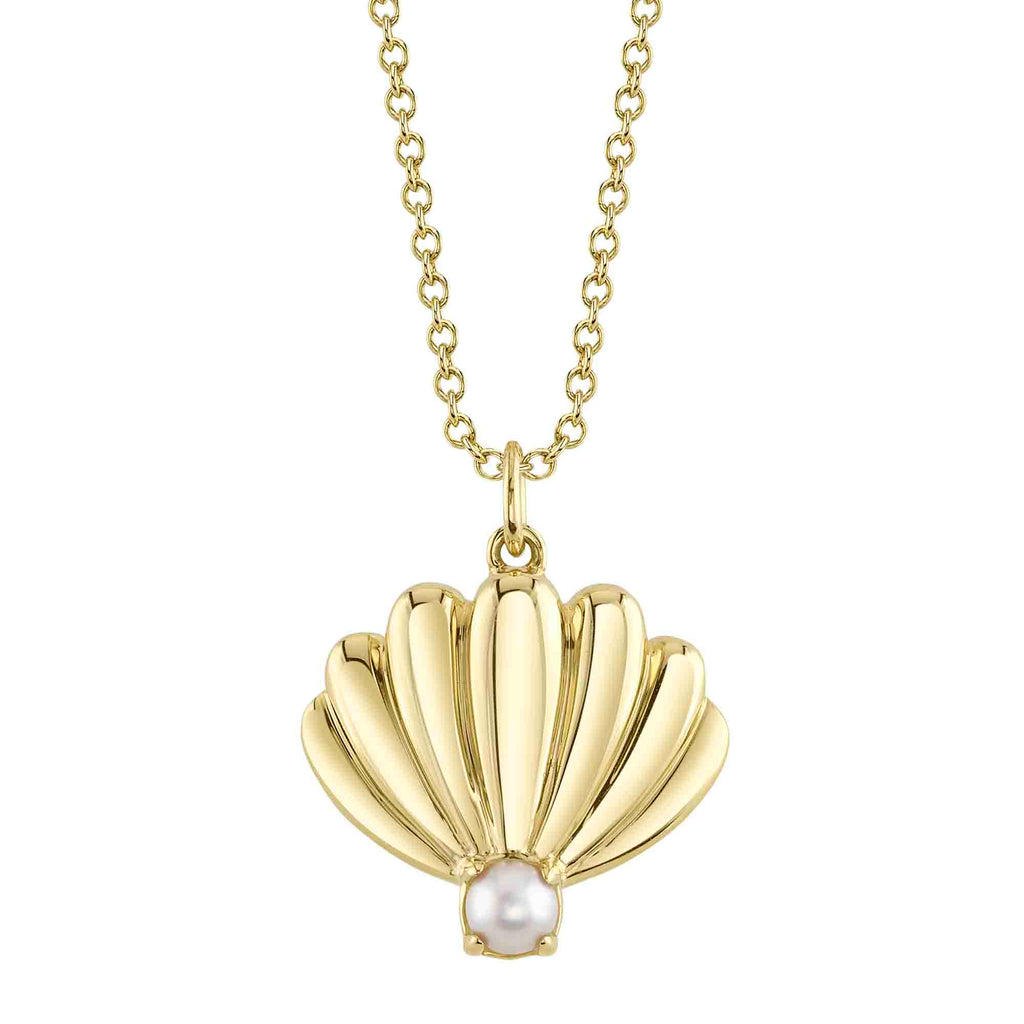 CULTURED PEARL SHELL NECKLACE