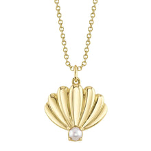 CULTURED PEARL SHELL NECKLACE