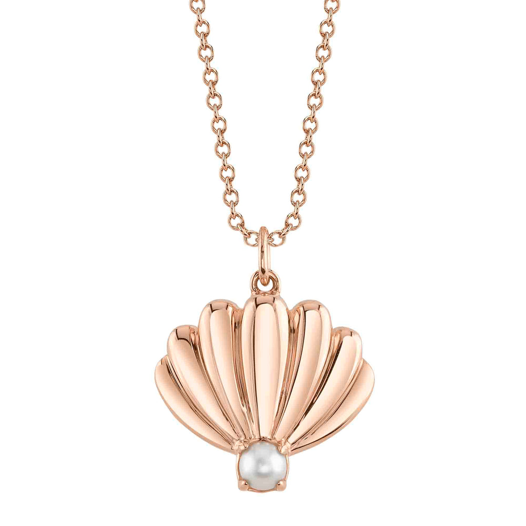 CULTURED PEARL SHELL NECKLACE