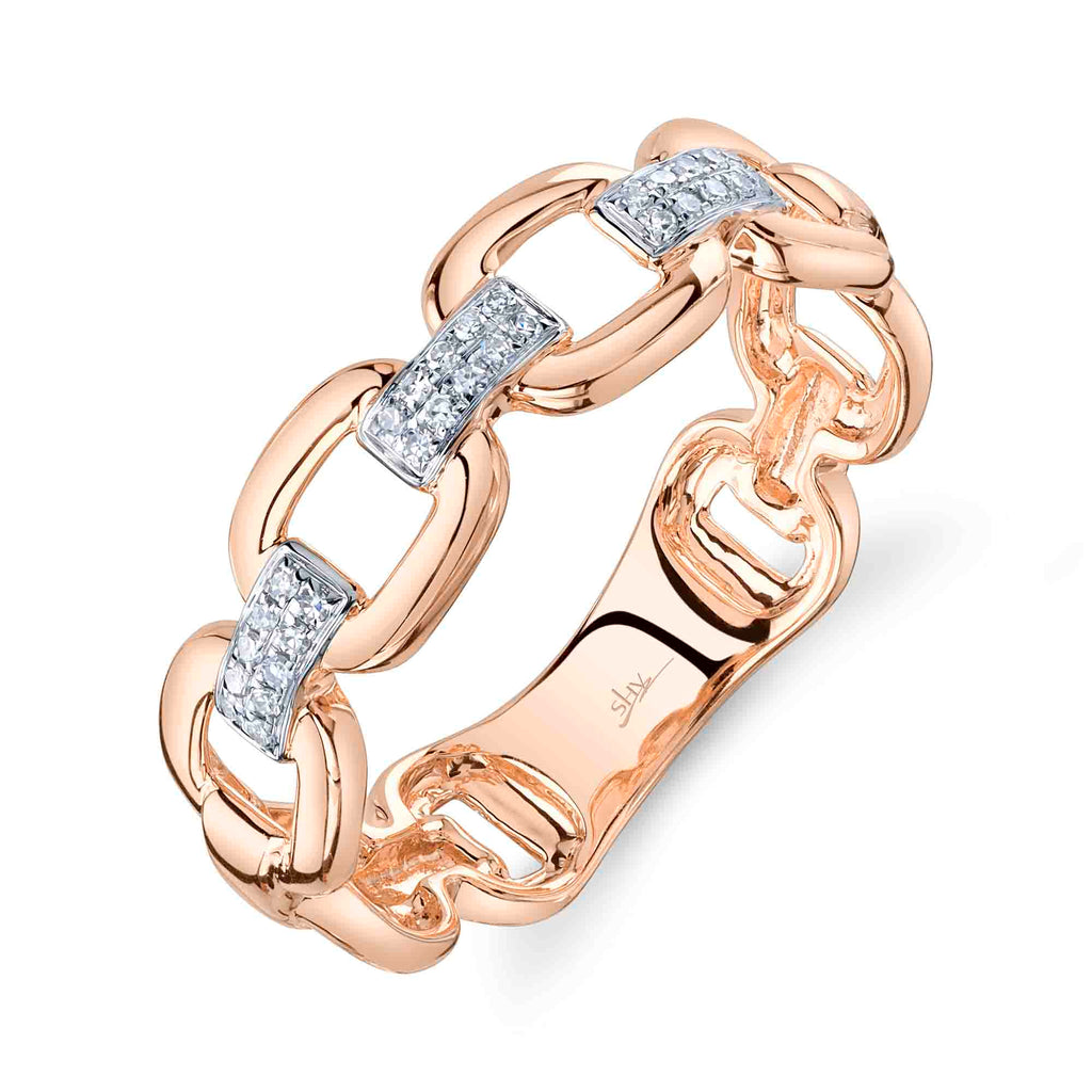 Shy Creation 0.07Ct Diamond Link Ring SC55026623RD