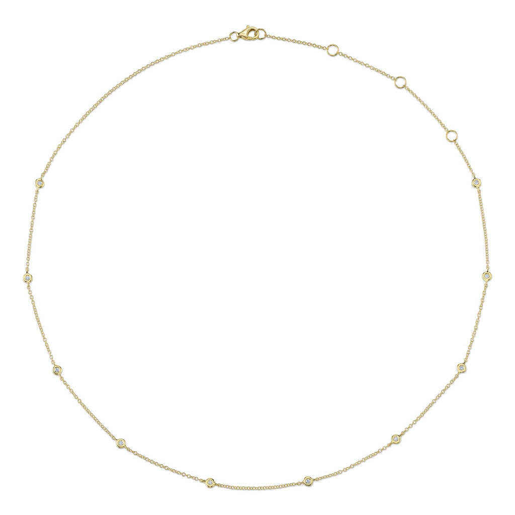 Shy Creation 0.12Ct 18" Diamonds By The Yard Chain SC55026640