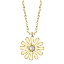 CULTURED PEARL FLOWER NECKLACE