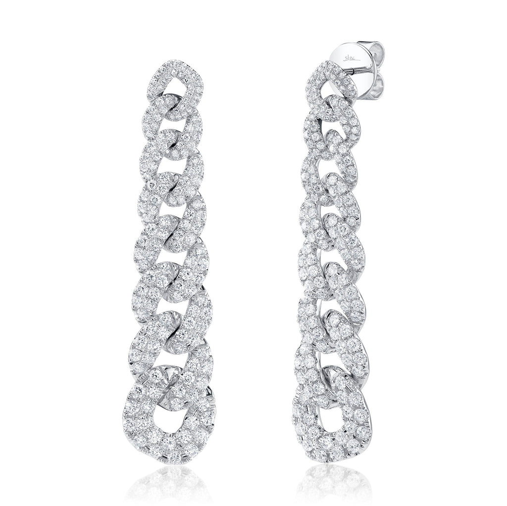 3.68CT DIAMOND LINK EARRING