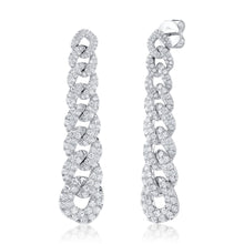 3.68CT DIAMOND LINK EARRING