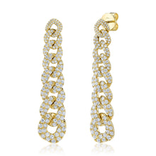 3.68CT DIAMOND LINK EARRING