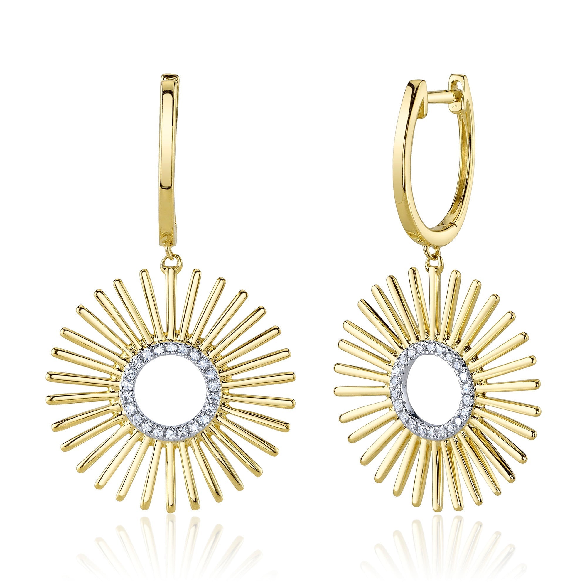 Shy Creation 0.12Ct Diamond Circle Earring SC55026759RD