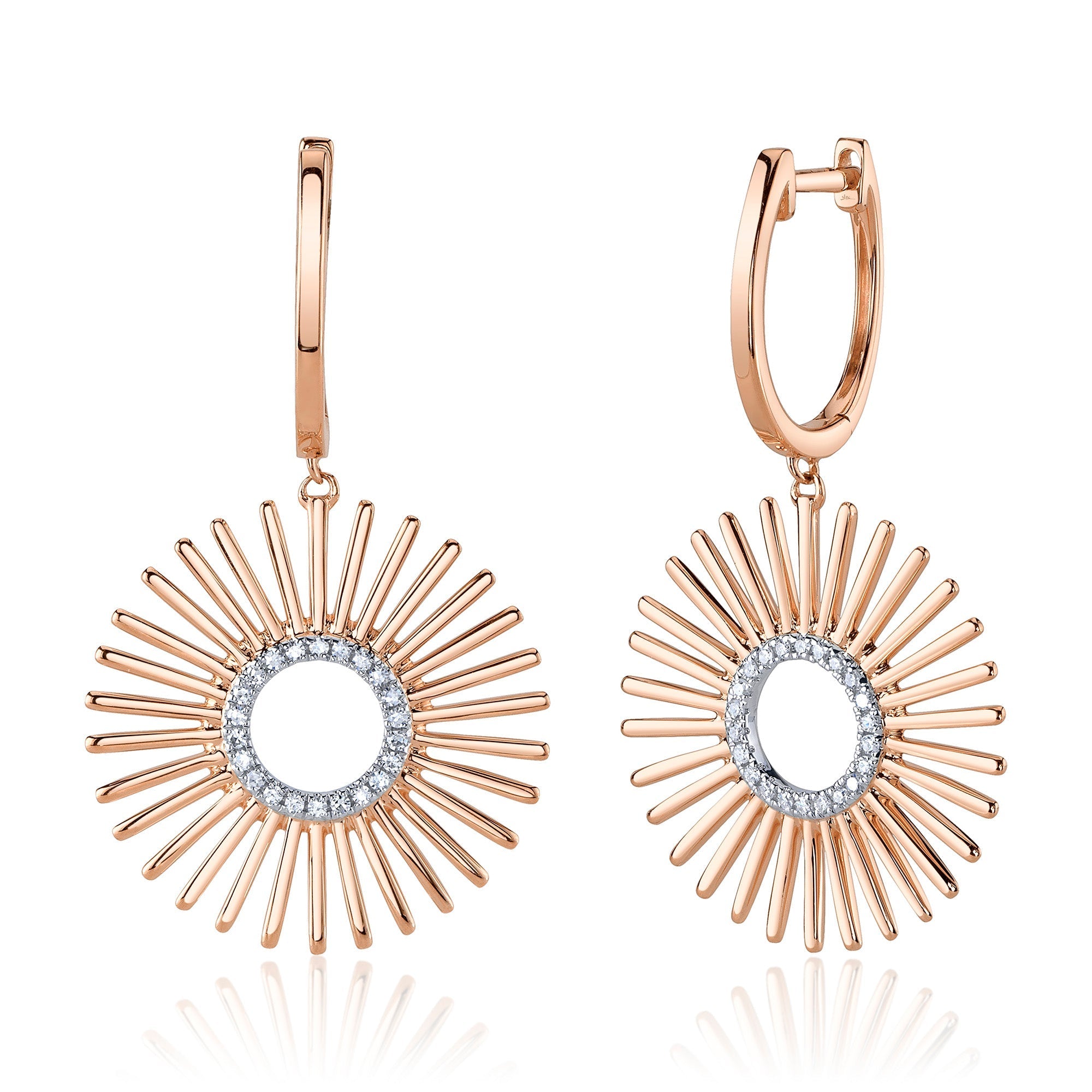 Shy Creation 0.12Ct Diamond Circle Earring SC55026760RD