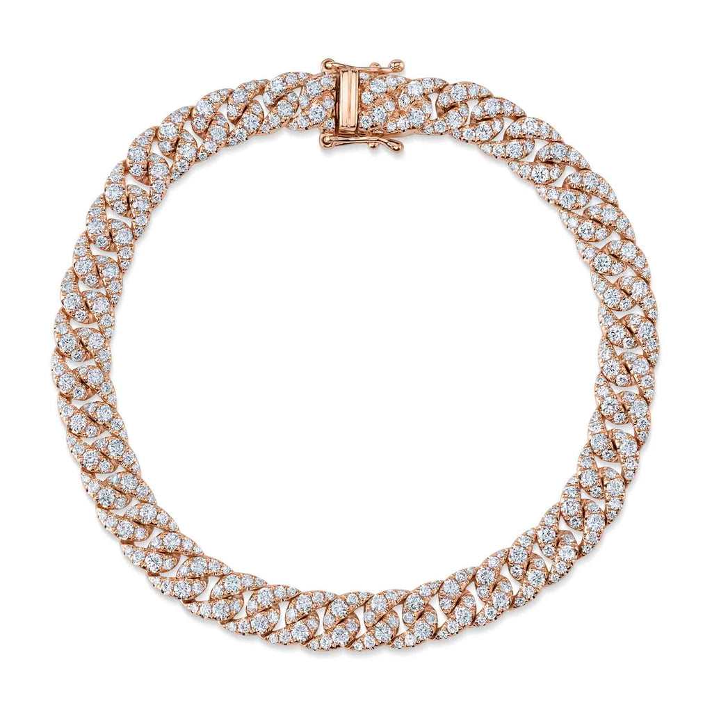 3.72CT DIAMOND LINK BRACELET